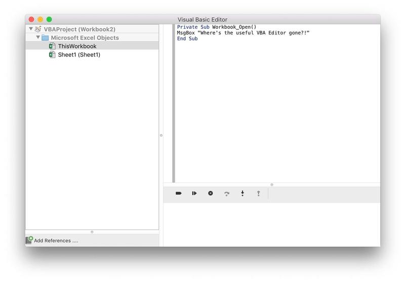 Is Vba Editor Supported In Office For Mac 2016